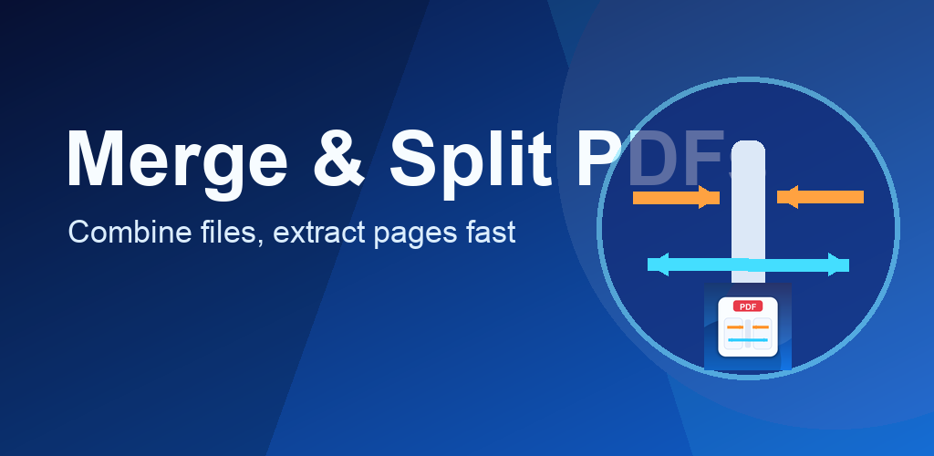 PDF Merger & Splitter Google Play feature graphic