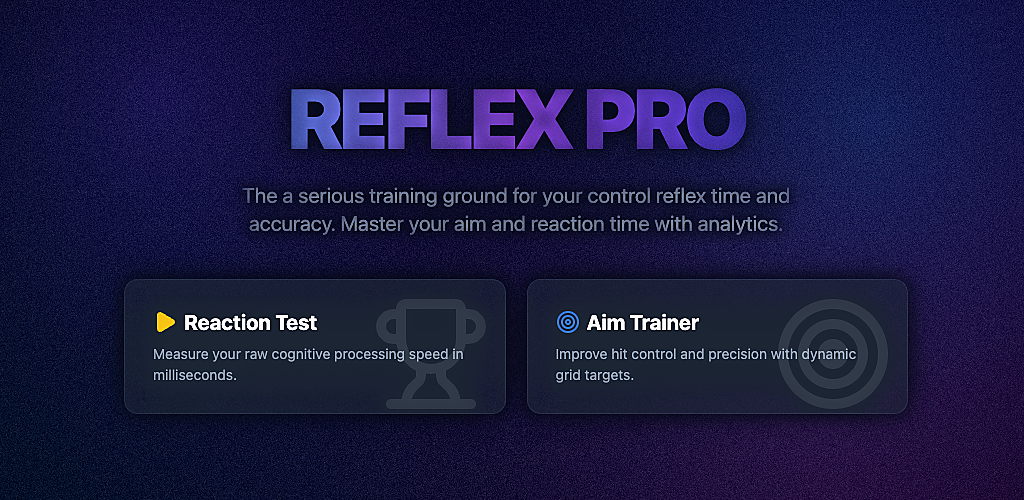 Reflex Pro Google Play feature graphic