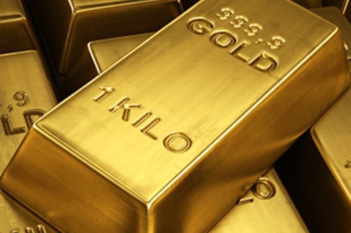 Gold bars from the InGold.today website hero.